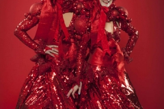 Bow Belles - Festive stilt walkers