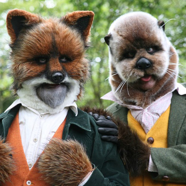 Teddy & Otto - Fox and otter walkabout characters