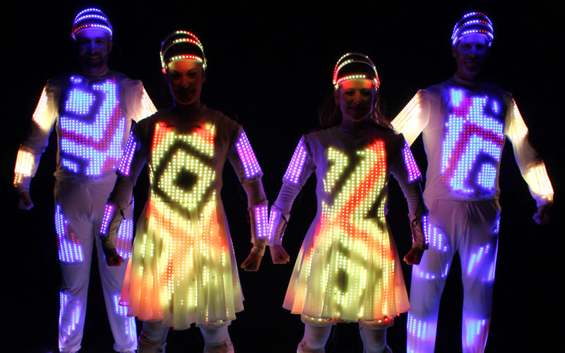 Zoom - LED costumed hoverboard act