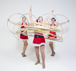 Hoop La La Xmas - Christmas themed hula hoop trio