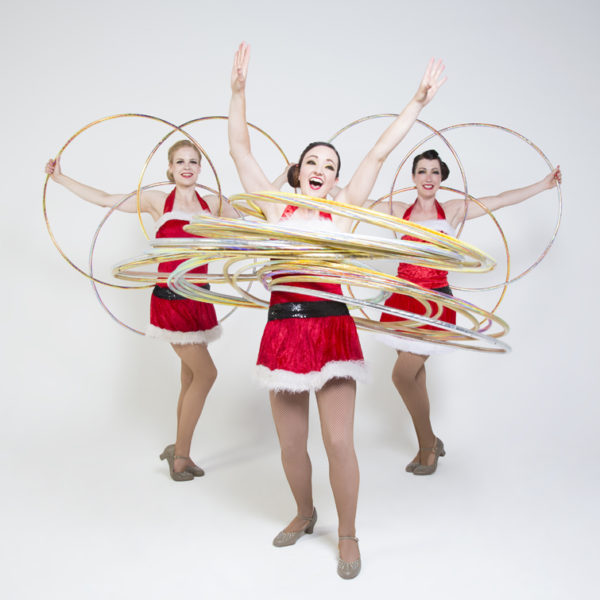 Hoop La La Xmas - Christmas themed hula hoop trio