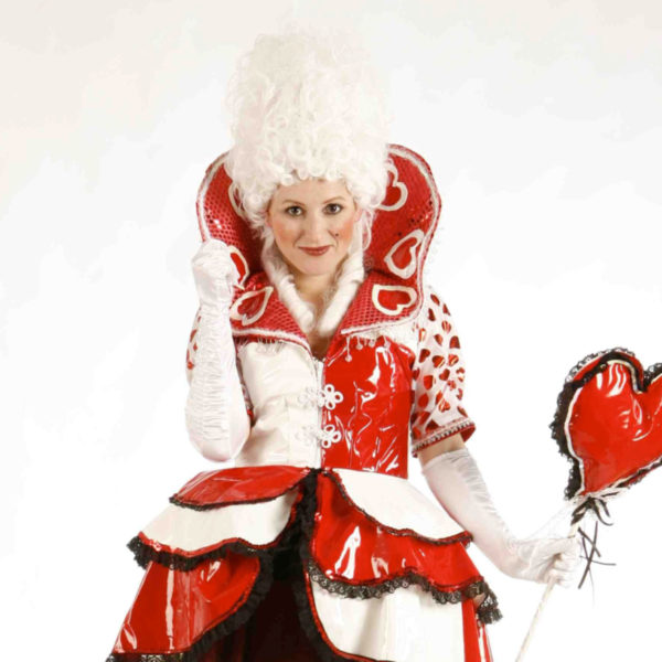 Queen of Hearts - Alice in Wonderland themed stilt walker