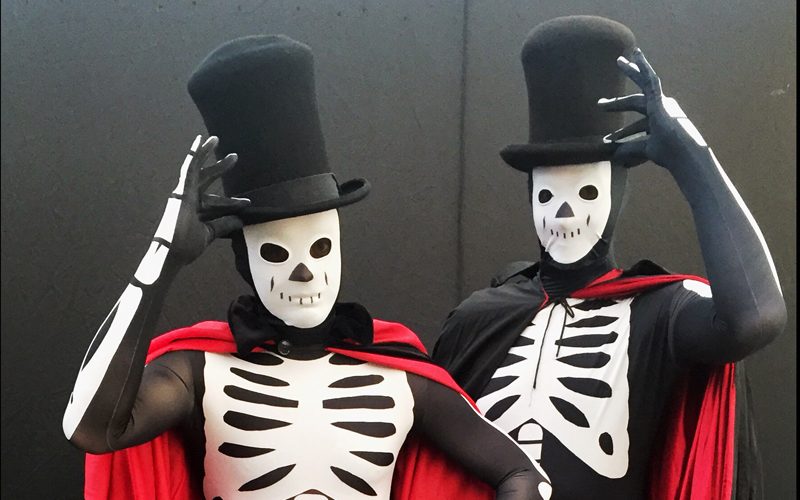 Dancing Skeletons - Comical Halloween characters